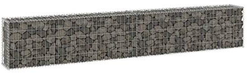 SKM Mur en Gabion avec couvercles Acier galvanisé 300x30x50 cm, Weight:16.2 kg,147820