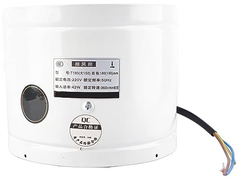 ANKROYU 42W 220V Aspiratore a Parete, Aspiratore da Bagno, Aspiratore da Cucina, Aspiratore a Basso Rumore, Aspiratore a Pale per Cucina Bagno Domestica