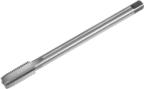 sourcing map Macho de rosca métrica M11 x 1,5 H2 130 mm extra largo recto flauta tornillo fresadora roscado herramienta de reparación