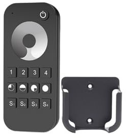 1PCS T1 LED Dimmer 12V 24V EU Wand Montiert Glas Panel Monochrome LED Streifen Touch Dimmen 2,4G RF 4 Zone 8 Zone Fernbedienung RT1 RT6 RT8 (Color : RT8 8Zone Remote)