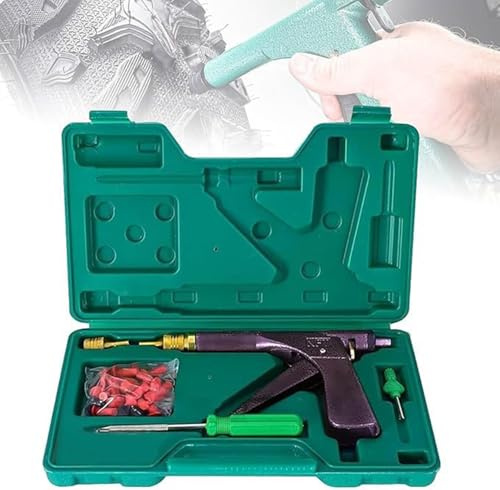 Glorivox Rapid Plug 2.0,Reparación de neumáticos Rapid Plug 2.0,Kit de tapones for neumáticos Rapidplug 2.0,Kit de reparación de neumáticos con tapones for pinchazos y pinchazos en automóviles, motoci