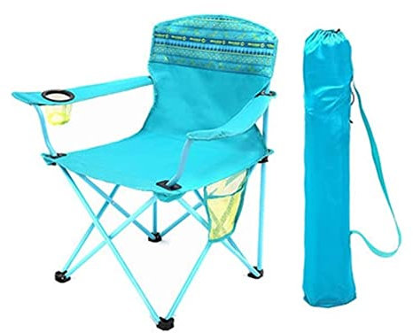 GONGGUJ Outdoor-Klappstuhl, tragbar, faltbar, atmungsaktiv, leicht, Camping, Strand, Angeln, kostenlose Installation, Hocker, Stuhl, verstellbare Rückenlehne, tragbar, gut
