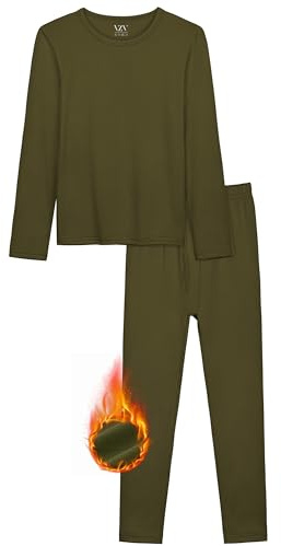 VZV Thermounterwäsche Kinder, Skiunterwäsche Warme Thermo Unterwäsche für Jungen Weiche Funktionswäsche Thermowäsche für Ski, Fußball und Sport