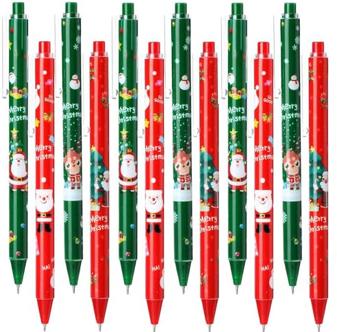 Kugelschreiber Weihnachten 24 Stuck Weihnachtsstifte Weihnachtskugelschreiber Weihnachts Kugelschreiber Schneemann Stifte Weihnachtsstifte Set for Weihnachts Schule Weihnachtsgeschenke Kleinigkeiten
