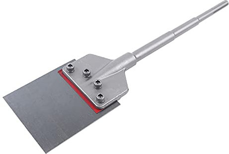 Floor Scraper - Removedor de baldosas de pared (6 pulgadas), diseño de espátula, con mango largo, raspador Chisel Sds Chisel para removedor de baldosas y suelos adhesivos, linóleo, Plywood, Wall