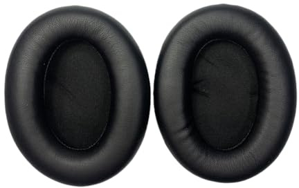 Replacement Ear Pads for Sony WH-1000XM2 (WH1000XM2),Softer Leather(Black) | Earpads Replacement for Sony MDR-1000X (MDR1000X)