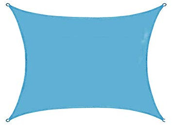 Waterproof UV Protection Sun Shade Sail Canopy for Garden Patio Yard Party Awning 3m x 4m Light Blue