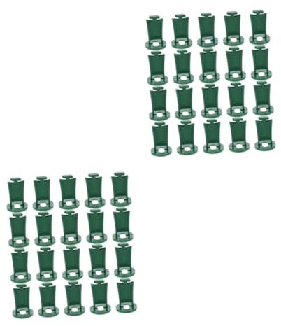 YARNOW 50piezas Ganchos Aluminio Fijar Plantas Invernadero Clip Colgar Flores Accesorios Herramientas