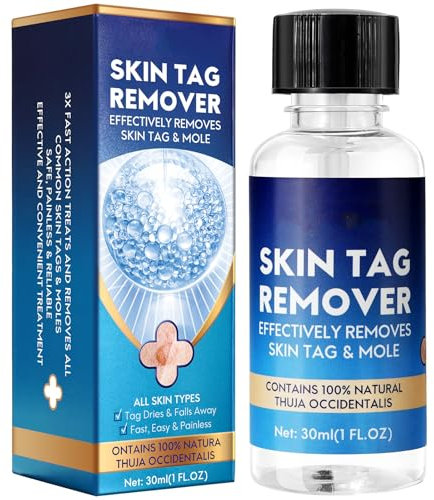 Skin Tag Removal Serum, Fast-Acting & Painless Wart Remover - Plantar Wart, Common Wart, Flat Wart, Corn, Callus Dry & Fall Away Quickly, Natural and Safe