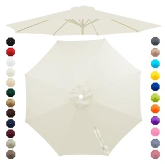 Chinimon Replacement Parasol Canopy 2m/2.5m/2.7m/3m/3.5m fits 6/8 Arms