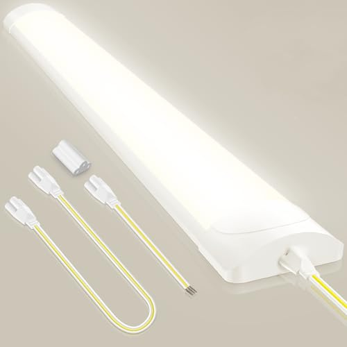 papasbox LED Leuchtstoffröhre 90cm | Feuchtraumleuchte Röhre 30W LED Deckenleuchte Lampe | 4500K Neutralweiß Leuchtstofflampe für Keller Werkstatt Garage Küche