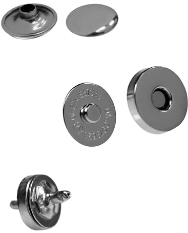 10 Magnet-Knöpfe Magnet-Verschlüsse Taschenverschluss Nähen Basteln Kleidung Tasche Alben