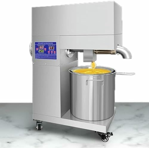 Automatic Oil Press Machine, Digital Display for Efficient Extraction, 20-30kg/h, 23L Capacity for Seeds, Peanuts, Olives, Sesame