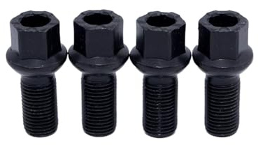 Kompatibel mit A2 A3 A4 Golf Sprint Maittens CC Alufelgenschrauben Stehbolzen Muttern M14x1,5 Radius Autoreifenschrauben Radschrauben