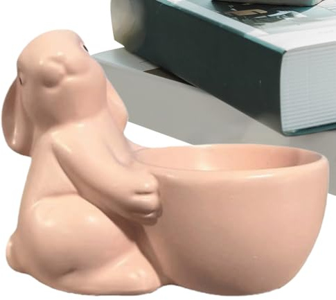 Generisch Portauovo – Coniglietto Pasquale in Resina Sintetica | Supporto per Uova – per bancone da Cucina, dormitorio, Soggiorno, Camera da