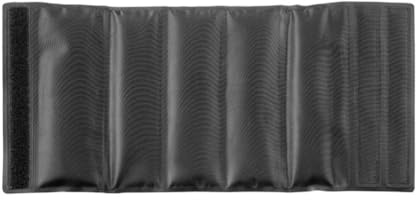 Homeponnew Borsa refrigerante per bottiglie di champagne e birra, raffreddamento a gel a lunga durata, in poliestere nero, 17,3 x 14,5 cm