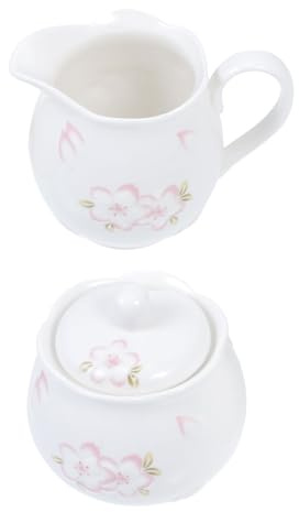 TOPBATHY Pot à Lait en Céramique Blanc avec Sucrier à Couvercle, Ensemble 2 Pièces pour Café, Design Relief, Utilisation Domestique et Festive, Accessoire Vaisselle la Cuisine, Sucrier Pot