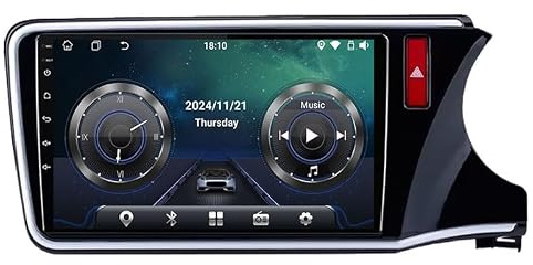 Android 16 Car Player Radio 9 Inch Touch Screen Radio GPS Navigation For Honda City Grace 2014-2017 RHD Car Radio Car Accessories Supports Steering Wheel Control(HM611 8 Core 4G+Wifi 8+256GB)