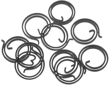 WATIIFUFU 10 Pièces Ressort de Serrure de Porte en Fer Noir Renforçant la Protection Antieffraction pour Réparation DIY Serrure de Porte et Mécanisme de Loquet en Bureau