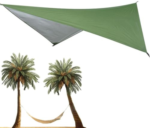 Tarp 7.55x4.59ft Windproof Waterproof Rain Fly for Hammock