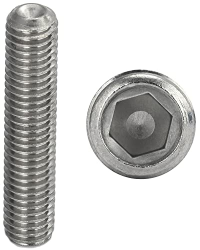 FASTON® Gewindestifte mit Innensechskant und Ringschneide M6x6 aus Edelstahl A2 V2A (5 Stück) DIN 916 (ISO 4029) Madenschrauben Maden-Schrauben Gewindeschrauben