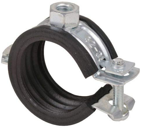 10 Stück - Gelenk-Rohrschelle/Halter/Befestigung •12mm-114mm/ ¼“-4“ •Schallschutzeinlage Größe 20-23 mm x M8