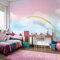 Wallepic Papier peint photo non tissé 416 x 254 cm pour enfants - Arc-en-ciel, nuages - Papier peint moderne pour chambre d'enfant - Papier peint mural XXL - Luxe abstrait - 416 x 254 cm (l x H)
