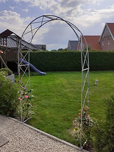 GardenAndPools Rosenbogen Venlo Pergola Gartenbogen Rosensäule Metall Rösenbogen Rozenboog (130, Schwarz)