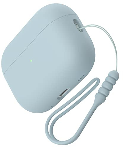 ACRONIX Hülle für AirPods Pro 2. Generation(2022) Case,Silikon hülle Stoßfeste Schutzhülle [Front-LED Sichtbar] für AirPods Pro 2 mit Lanyard-Agavengrün