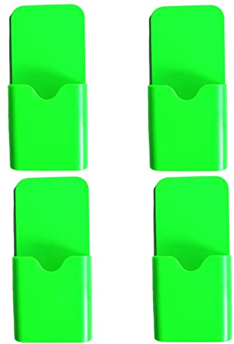 Youning Stifthalter Magnetisch 4 Stück Magnetisch Marker Halter Magnetischer Whiteboard Stiftehalter Pen Container Magnet Stifte Halterung für Kühlschrank Schule Büro Schließfach (4PCS Grün)