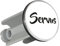Huuraa Waschbeckenstöpsel Servus Schriftzug Geschenk 4cm höhenverstellbar 6,5 bis 8,5cm Servus Geschenkidee