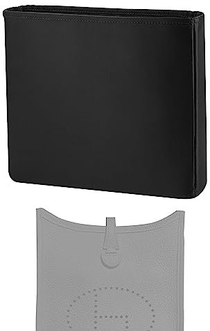 XYJG Seide Handtasche Einsatz Organisator für Hermes Evelyne TPM/PM/GM/TGM Taschen, Luxuriöser Tasche Tote Einsatz, Behalten Sie die Form der Tasche bei(Evelyne GM, Schwarz)