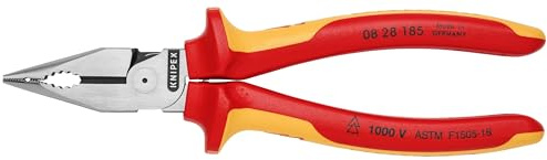 KNIPEX Tools 08 28 185 Needle-Nose Combination Pliers, 7-1/4