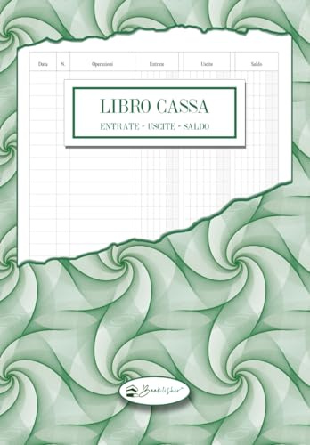 Libro Cassa con scritture in Partita Doppia | Dimensioni 17 x 24 cm | Quaderno dei conti da 109 Pagine | Prima Nota | Registro Contabilità: Entrate Uscite Saldo