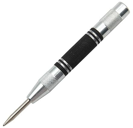 Knadgbft 1 Pièce de Poinçon Central Automatique en Acier pour Brise-Vitre, Échantillon de Poinçon Central 128 mm
