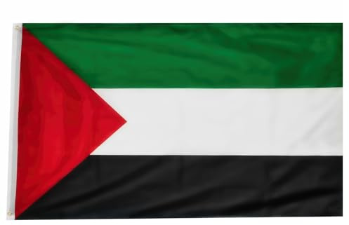 drapeau palestine 150 X 90 en polyester. drapeau palestinien resistant aux intemperies