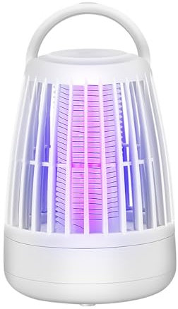Zanzariera Ricaricabile Zapper Portatile per Insetti All'aperto Senza Fili Lampada Elettrica a Led Ammazza Mosche per Giardino, Campeggio, Picnic
