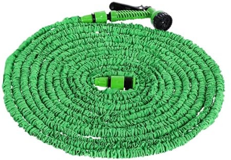 Tuyau d'arrosage léger extensible Kit de chariot enrouleur de tuyau d'arrosage robuste for tuyau d'arrosage d'arrosage de jardin, tuyau de lavage de voiture, pistolet à eau haute pression et support d