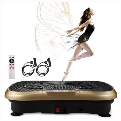WaaYb 3D Motion Viberation Platform Machine, Acupressure Vibration Plate Exercise Machine, Vibration Plate Machine Fitness Body Shaper Slim Trainer Workout Home Gym Remote Power