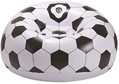 ZXXDSMYF Sitzsack Fußball Aufblasbares Sofa Fußball Air Lounge Sessel Basketball Sitzsack Liege PVC Aufblasbare Möbel Garten Home Office
