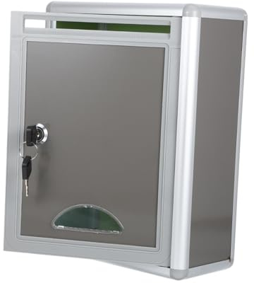 Boîte aux Lettres Murale en Alliage D’aluminium avec Serrure | Format Compact, Installation Murale, Usage en Entreprise et Copropriété Style Aléatoire