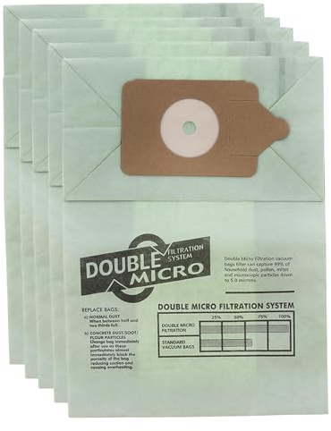 ORNACH® Henry Hoover Double-Layer Paper Dust Bags - 5 Pack Compatible with Hetty, Numatic Vacuum Cleaners, James, Harry, Basil