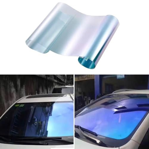 GFDSGRE TöNungsfolie Auto 50x300cm Auto Fenster Tönung Folien Solar Schutz Film Windschutzscheibe Vorne Hinten Fenster Tönung ScheibentöNungsfolie Auto