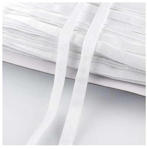 Banda Elástica Plana Banda elástica de 10 metros (6-30 mm) for coser sujetadores, correas de hombro, ropa interior, pantalones, cinta elástica de cintura, cinta de goma, accesorios de bricolaje for pr