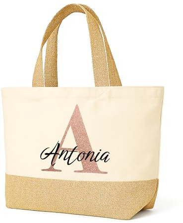 Love Faith Jute-Tasche - Personalisierter Beach Bag - Robuste und umweltfreundliche Strandtasche XL