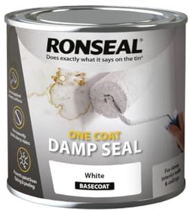 Monal One Coat Damp Seal White 250ml – Fast-Acting Stain Blocking Primer for Damp Patches, Ready to Paint Over