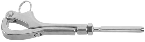 JOINPAYA Gancho Pelícano de Seguridad de Acero Inoxidable 8 Mm Liberación Rápida para Barandilla de Barco, Grillete para Herrajes Marinos, Accesorio Resistente para Equipo de Navegación