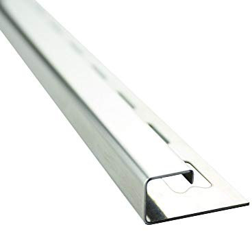 10x Quadrat-Profil Edelstahlschiene Fliesenprofil Fliesenschiene Edelstahl V2A L250cm 12mm glänzend