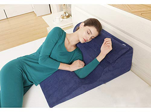 PREDUXYOW Orthopädisches Bett Keilkissen, Bettkeil Anti Reflux Ecke keilförmiges Schaumstoffkissen, Matratzenkeil Entspannungs und Relaxkissen