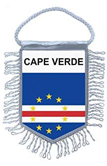 Akachafactory Mini banner flag pennant window mirror cars country banner cape verde